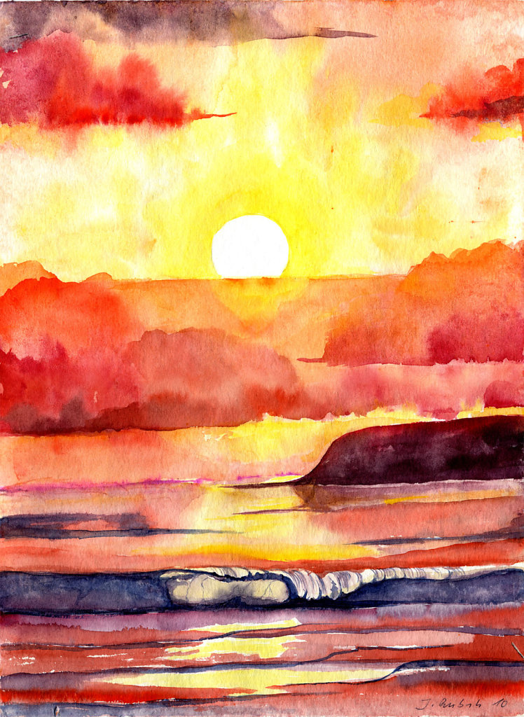 Sonnenuntergang am Meer